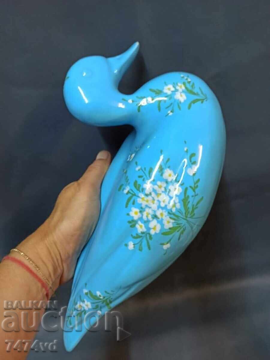 Delivery of PORCELAIN LARGE DUCK WITH FLOWERS, MARKED! Delivery of PORCELAIN LARGE DUCK WITH FLOWERS, MARKED!