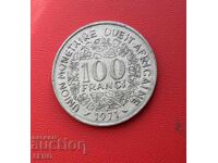 French West Africa-100 francs 1971