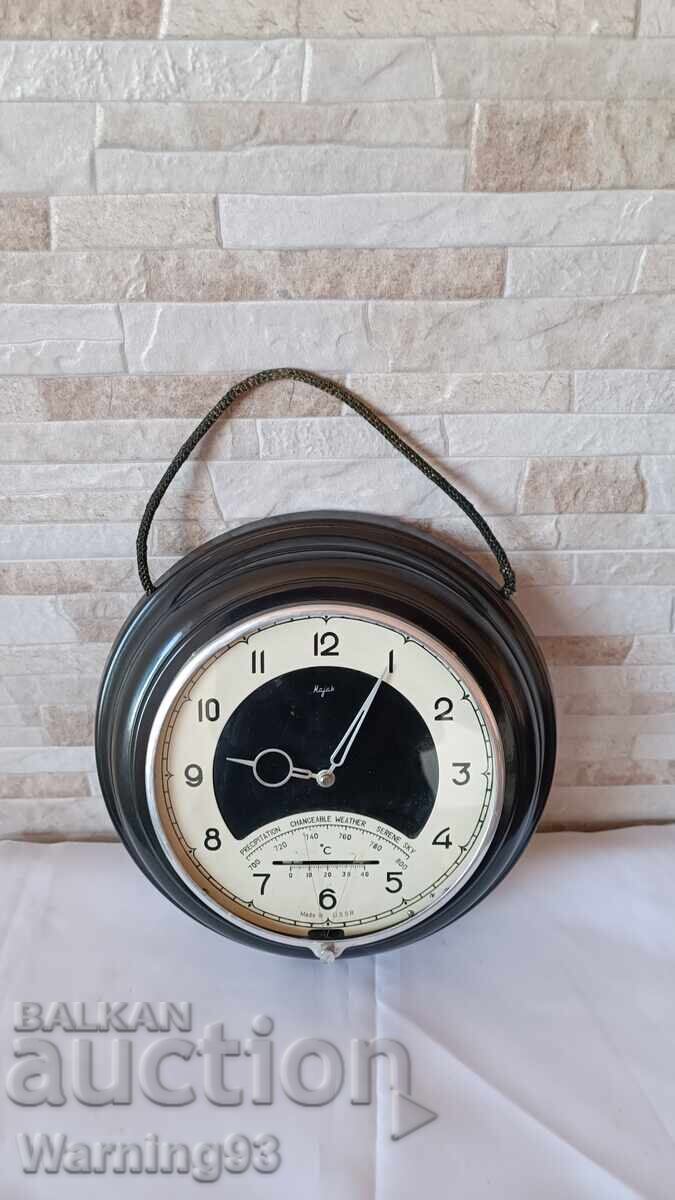 Old Russian wall clock - Lighthouse with thermometer and hygrometer with price 95.00 BGN | € 48.57 Old Russian wall clock - Lighthouse with thermometer and hygrometer with price 95.00 BGN | € 48.57