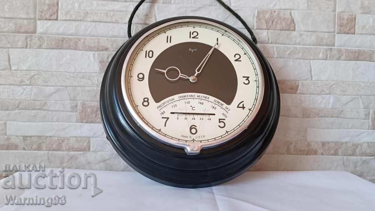 Delivery of Old Russian wall clock - Lighthouse with thermometer and hygrometer Delivery of Old Russian wall clock - Lighthouse with thermometer and hygrometer