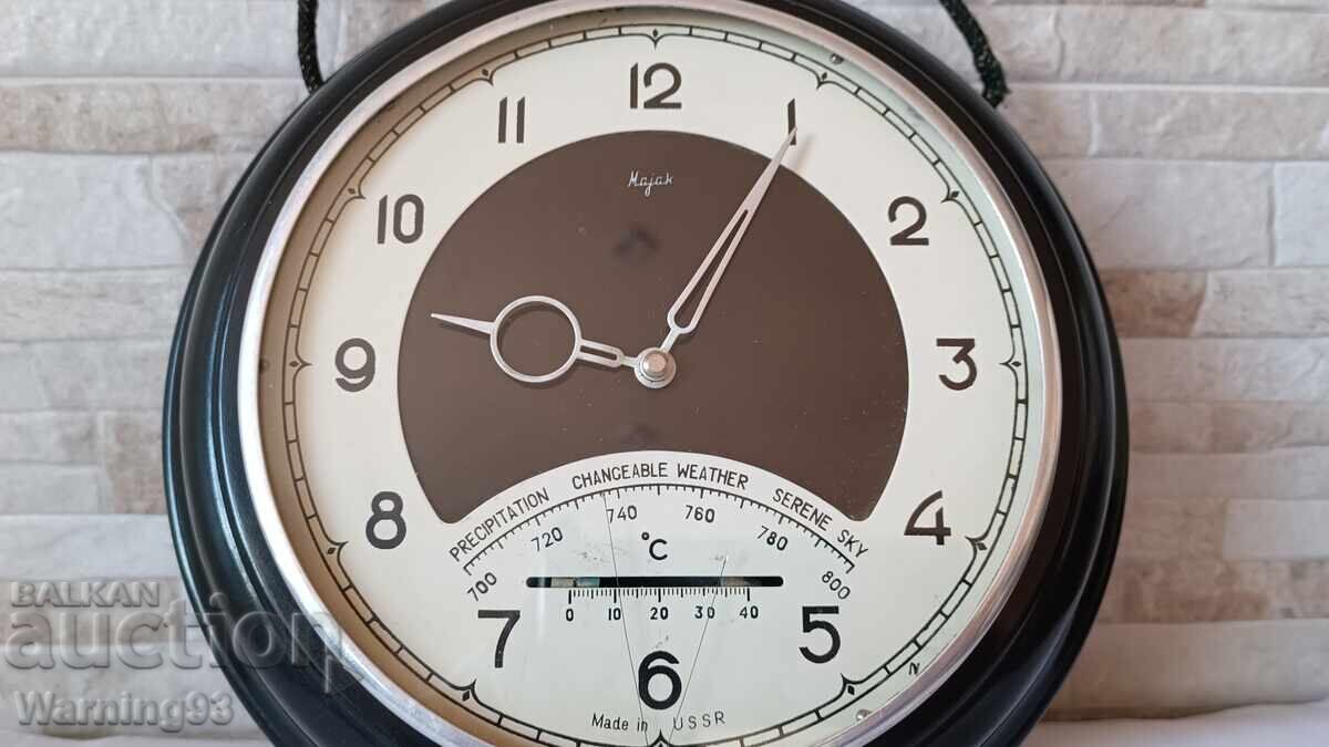 Old Russian wall clock - Lighthouse with thermometer and hygrometer - 5 Old Russian wall clock - Lighthouse with thermometer and hygrometer - 5