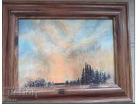 Original painting - dry pastel and ink