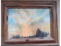 Original painting - dry pastel and ink