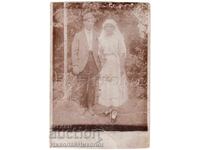 1921 OLD PHOTO WHITE SLATIN COUPLE D307