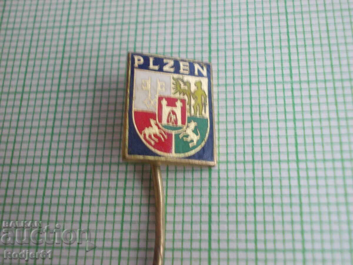 Auction badges - coats of arms Pilsen / Plzen, Czech Republic Auction badges - coats of arms Pilsen / Plzen, Czech Republic