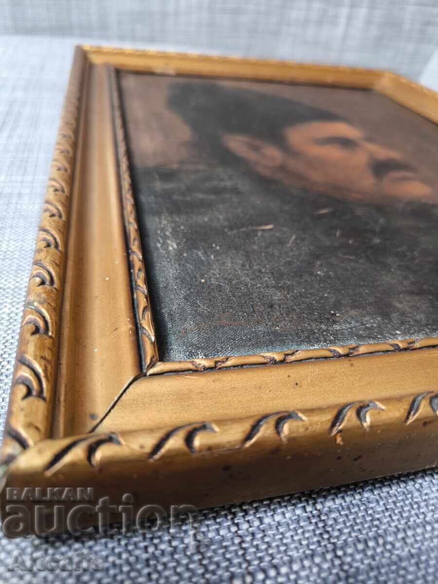 Delivery of Old oil painting Shepherd Man with Hat Delivery of Old oil painting Shepherd Man with Hat