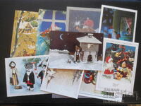 Old Bulgarian New Year cards, 10 pieces