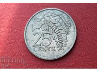 Trinidad and Tobago Islands - 25 cents 1993