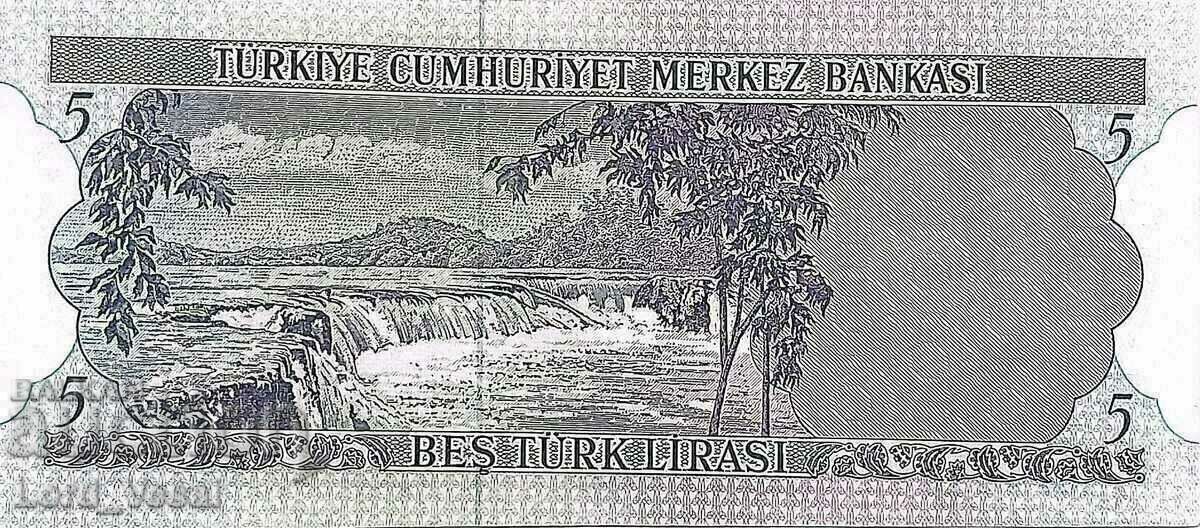 Turcia - 5 Lire 1976 - Pick 185 UNC cu preț 3.00 BGN | € 1.53