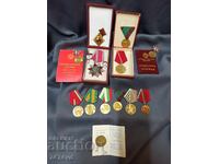 COLLECTION OF SOC.ORDS MEDALS ENAMELLED BADGES