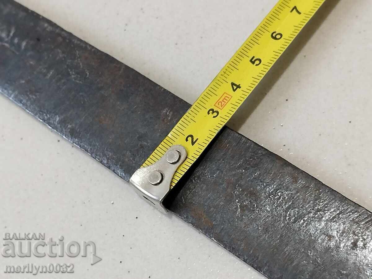 Delivery of Bulgarian Damascus yataghan karakulak large knife with horn scales Delivery of Bulgarian Damascus yataghan karakulak large knife with horn scales