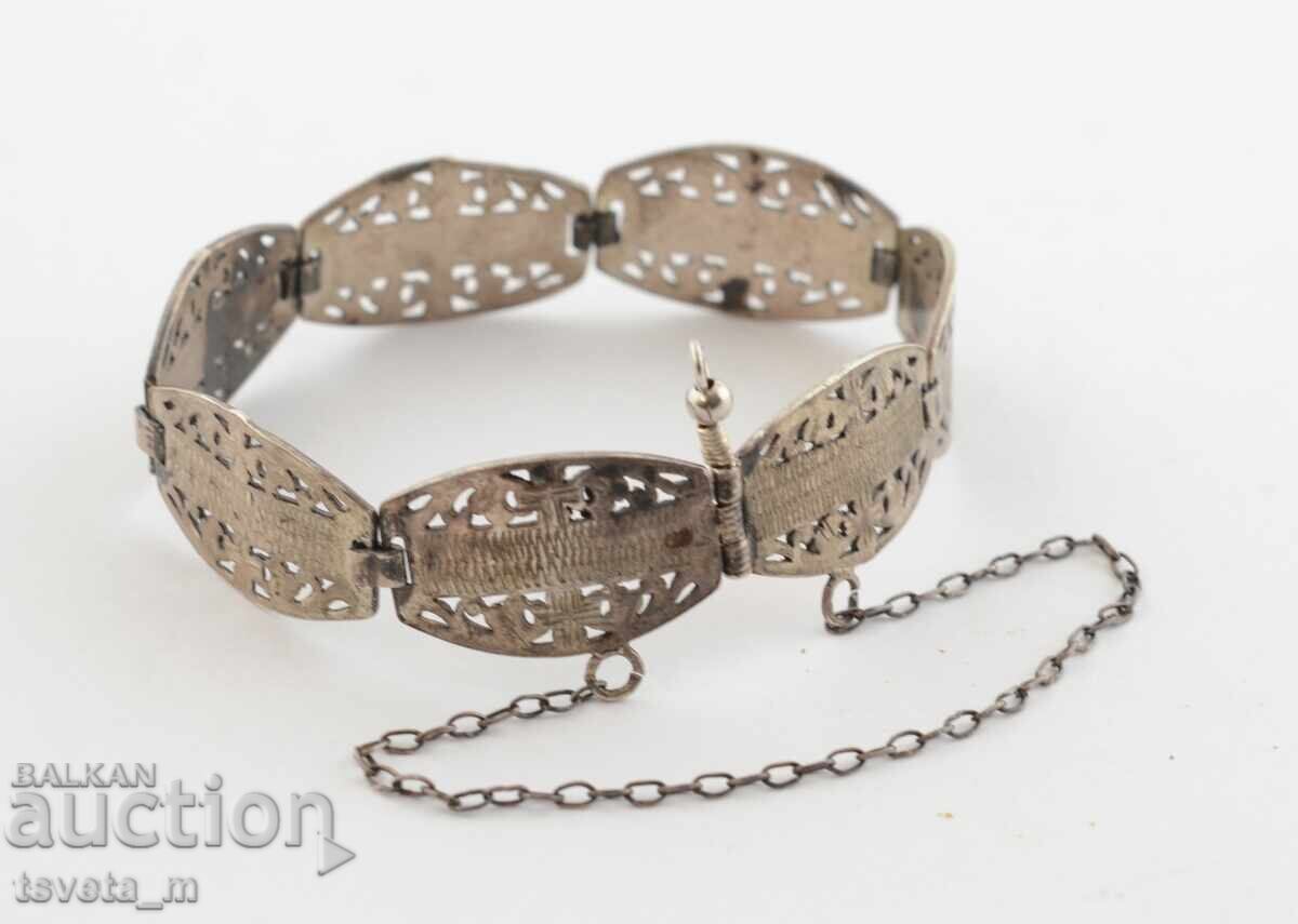 Silver bracelet, openwork, 14.8 g. - Kingdom of Bulgaria Silver bracelet, openwork, 14.8 g. - Kingdom of Bulgaria