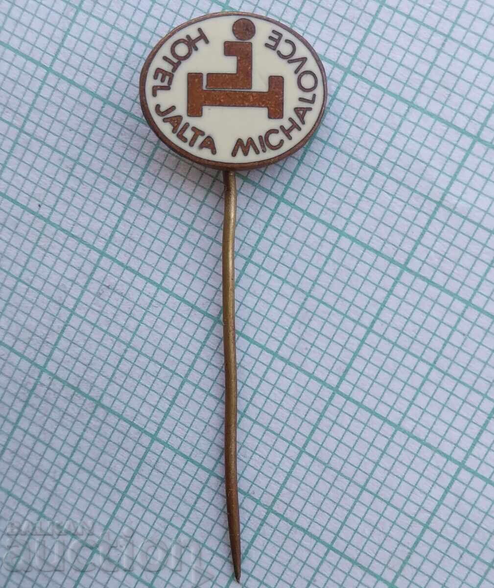17894 Badge - Hotel Alta Mihajlovce Slovakia - bronze enamel with price 1.50 BGN | € 0.77 17894 Badge - Hotel Alta Mihajlovce Slovakia - bronze enamel with price 1.50 BGN | € 0.77