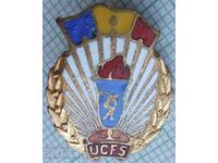 17918 UCFS Romania Union of Physical Culture - bronze enamel