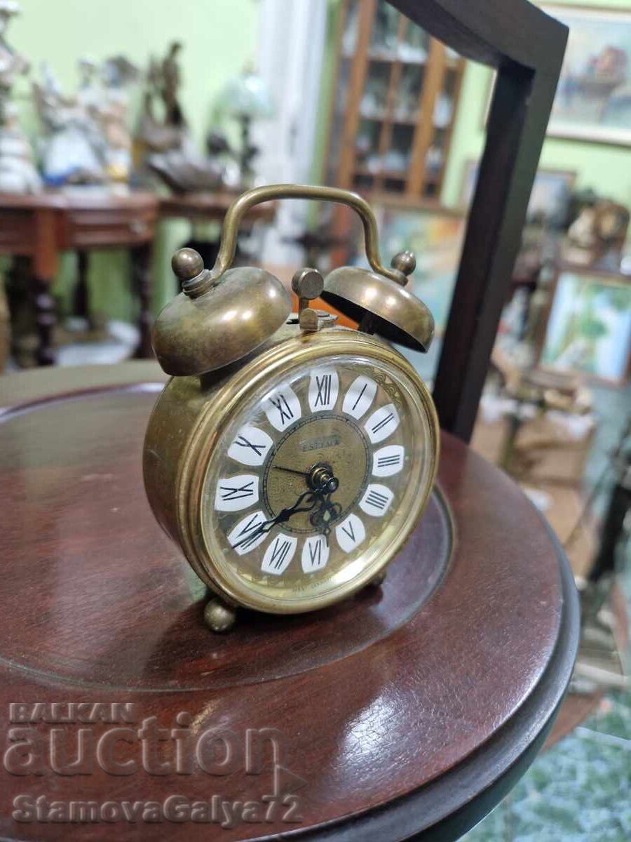 Чудесен антикварен колекционерски бронзов будилник - 5 Чудесен антикварен колекционерски бронзов будилник - 5