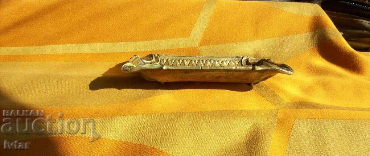 Antique bronze hunter's ashtray - 5 Antique bronze hunter's ashtray - 5