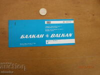 Ticket TABSO - BALKAN TABSO - BALKAN I have also posted others