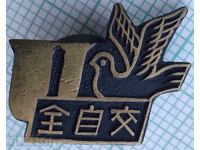 17921 Badge - China Pigeon - screw