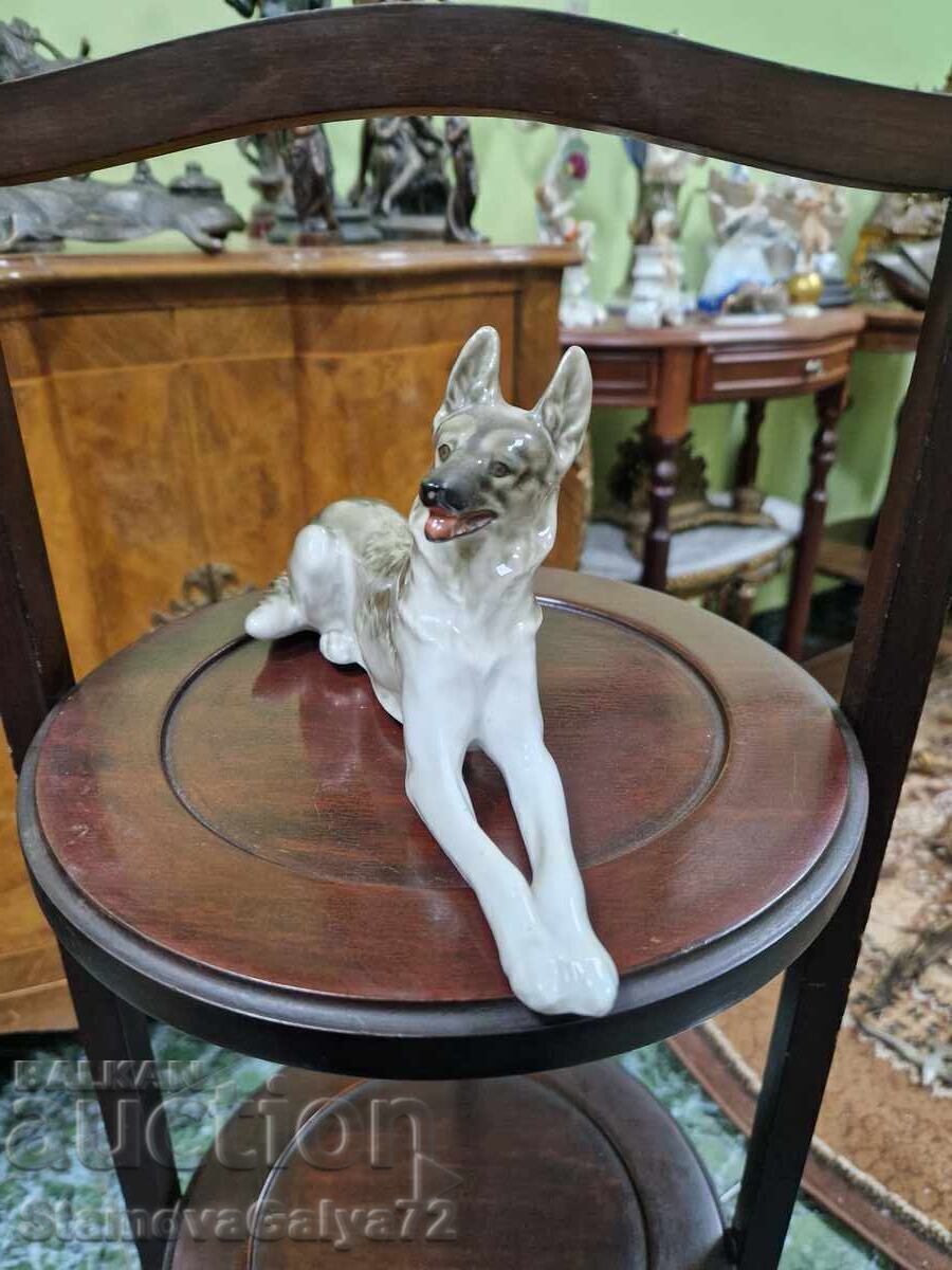 Рядка антикварна колекционерска руска порцеланова фигура ЛФЗ - 5