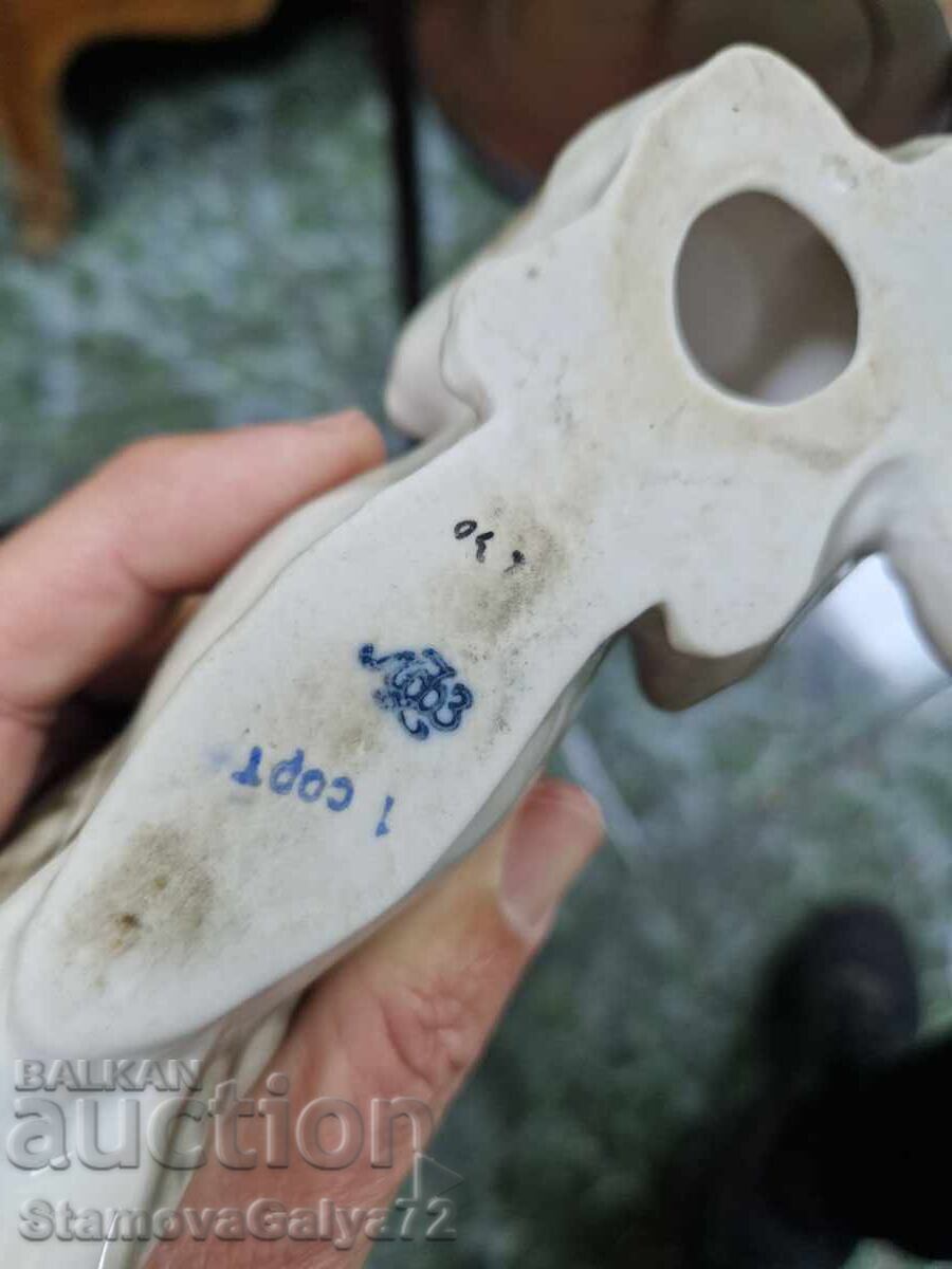 Рядка антикварна колекционерска руска порцеланова фигура ЛФЗ - 7