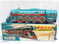 Old tin toy Locomotive