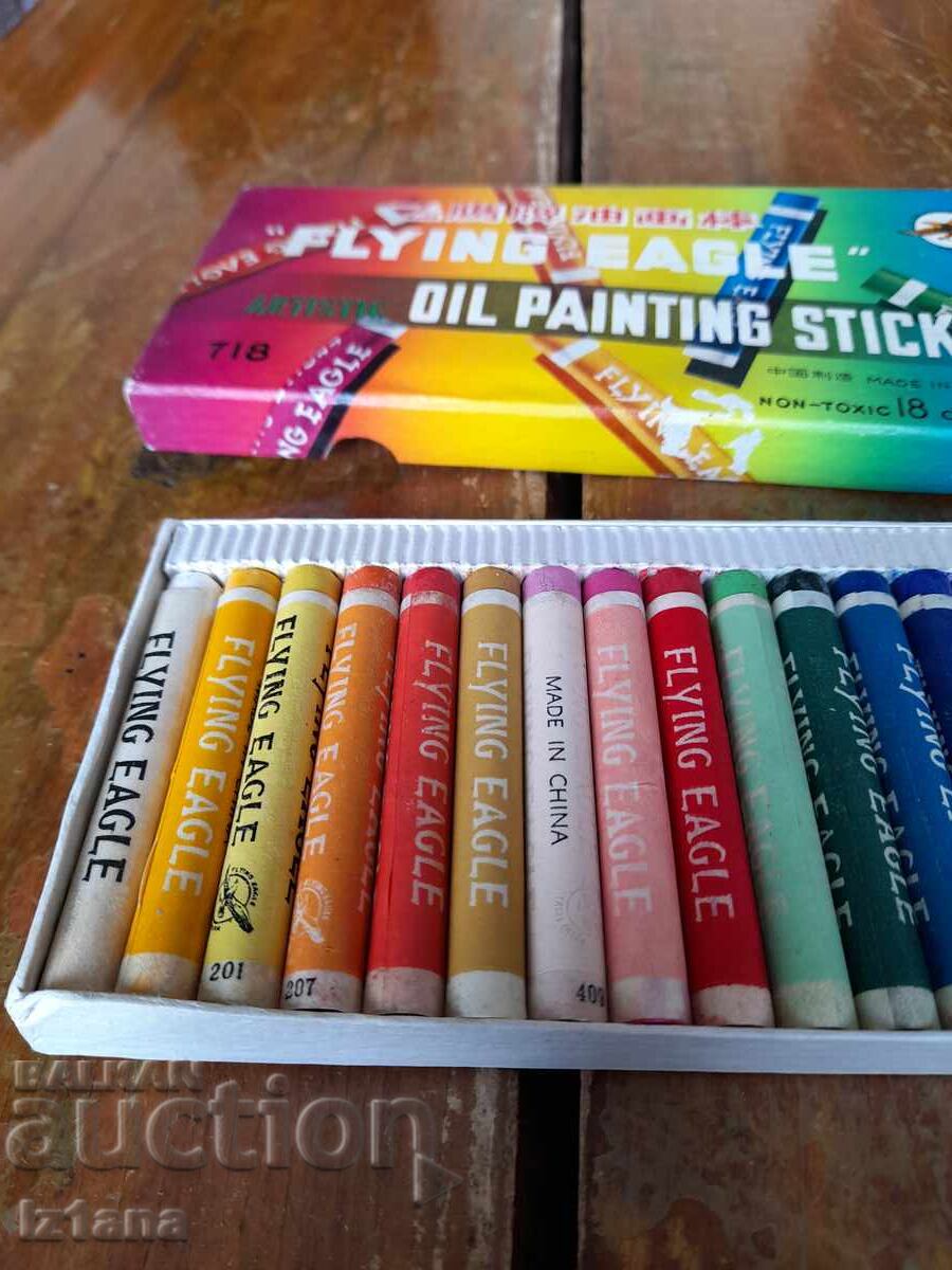 Delivery of Old Flying Eagle oil paints