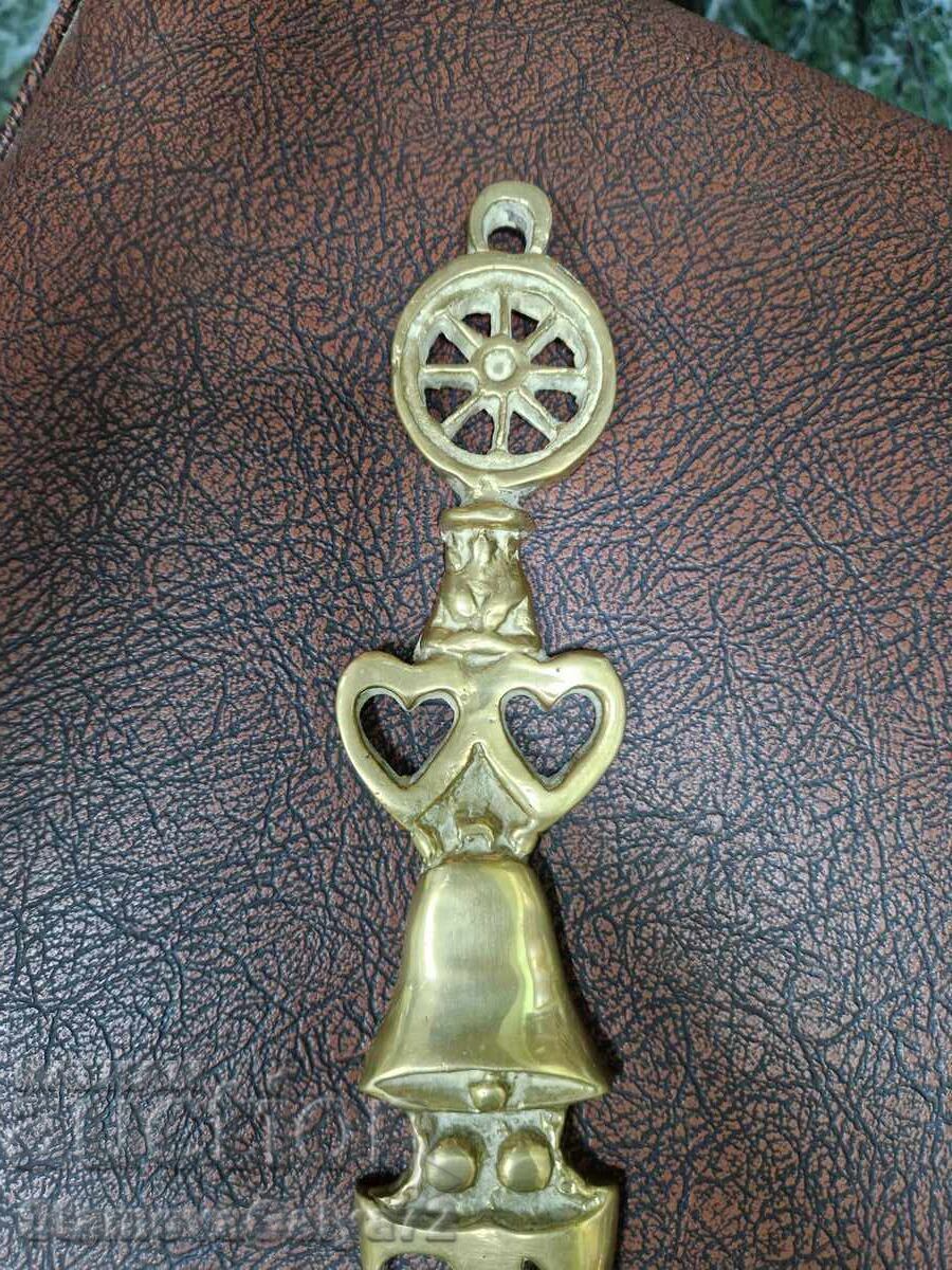 Красива голяма антикварна английска бронзова обувалка - 5 Красива голяма антикварна английска бронзова обувалка - 5