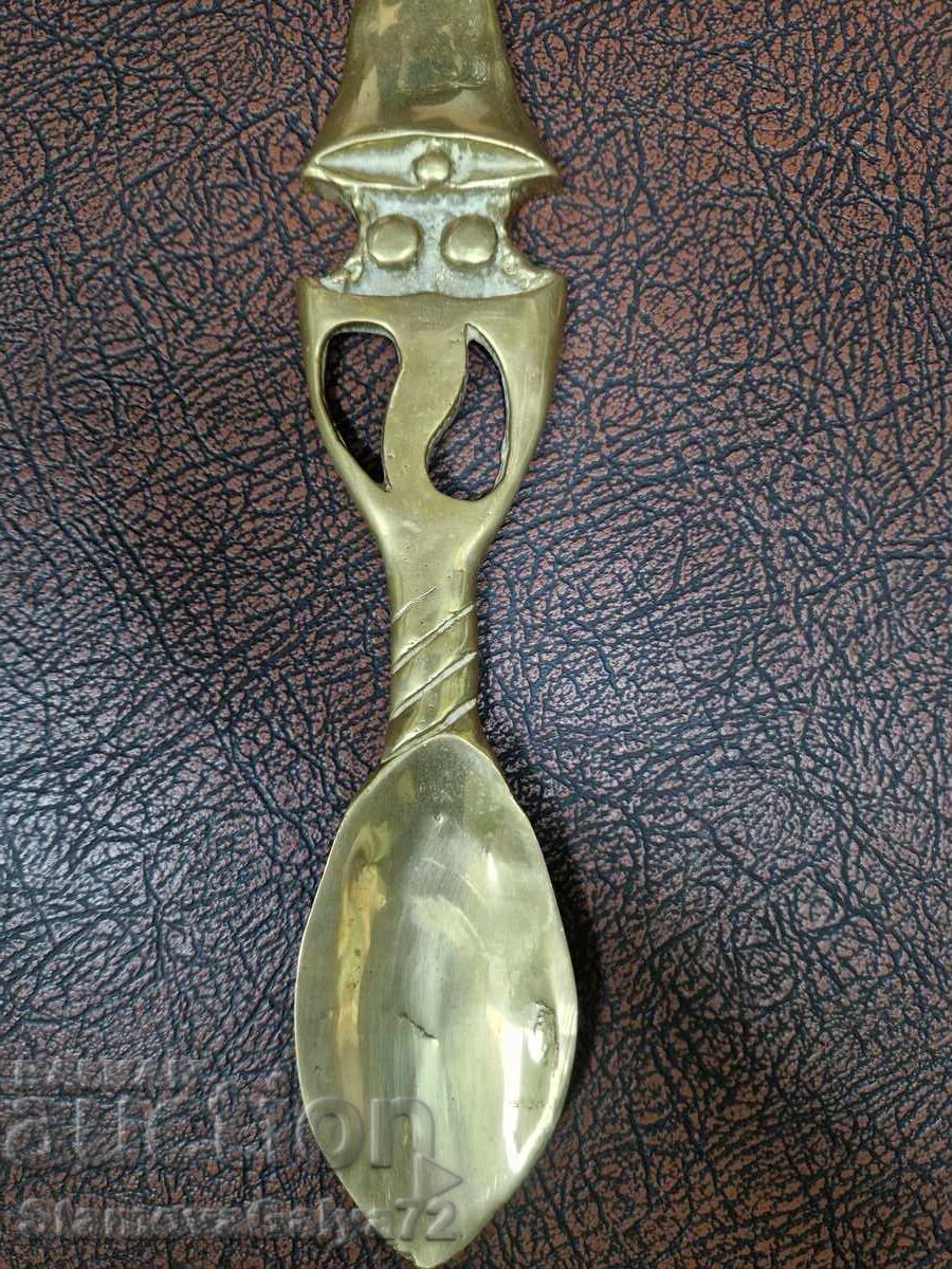 Красива голяма антикварна английска бронзова обувалка - 6 Красива голяма антикварна английска бронзова обувалка - 6