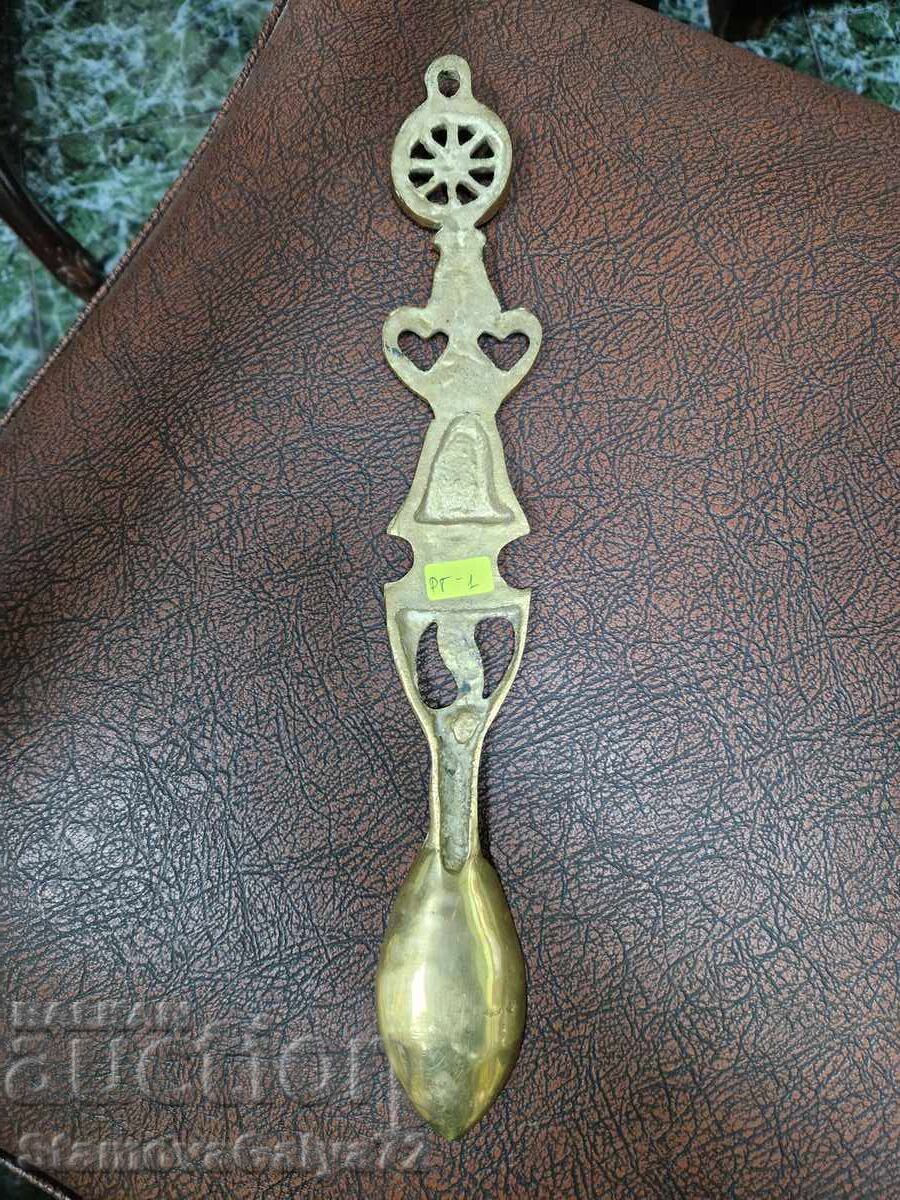 Ένας όμορφος μεγάλος αγγλικός μπρούτζινος παπουτσής αντίκες - 7