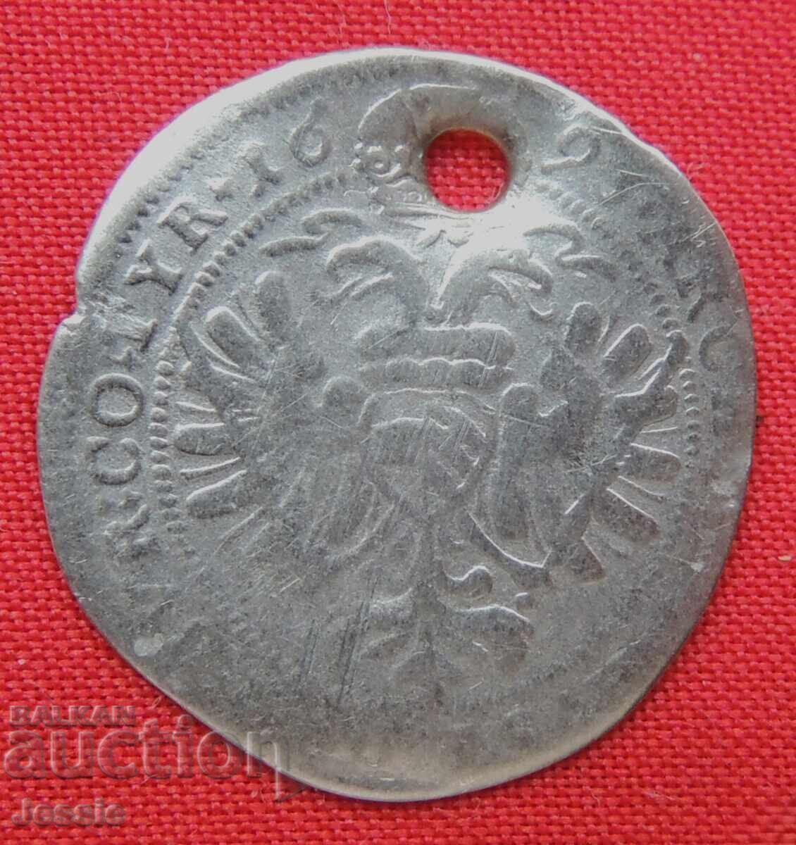 3 Kreuzers Αυστροουγγαρία 1693 ασήμι - Λεοπόλδος με τιμή € 7.13 | 13.95 BGN