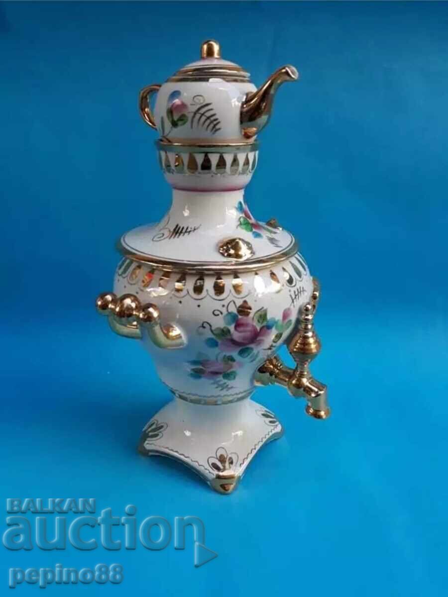 Beautiful Russian Porcelain Samovar Gzhel with price 390.00 BGN | € 199.40