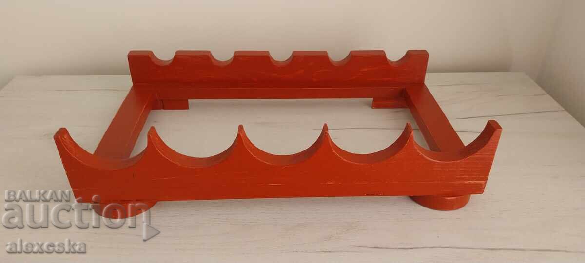 Wooden bottle rack with price 17.00 BGN | € 8.69 Wooden bottle rack with price 17.00 BGN | € 8.69