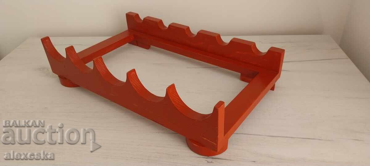 Wooden bottle rack - 6 Wooden bottle rack - 6