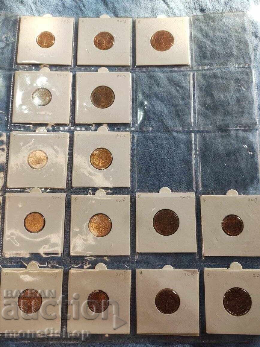 Delivery of Eurocents Germany-UNC Delivery of Eurocents Germany-UNC