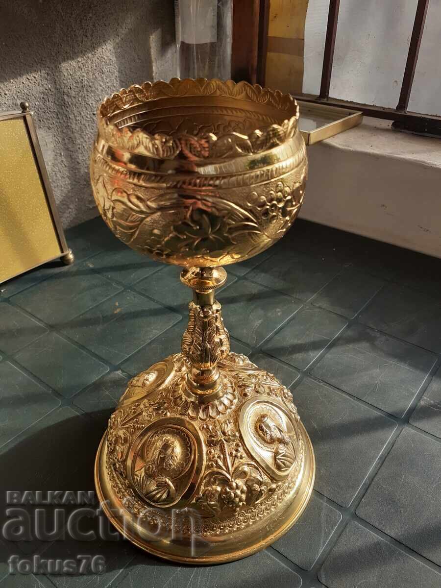 Goblet chalice religious cup gilding with price 650.00 BGN | € 332.34