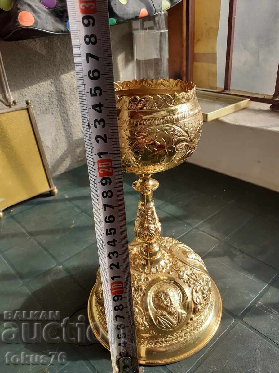 Goblet chalice religious cup gilding - 6