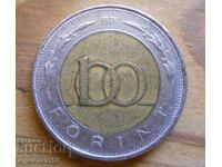 100 forints 1998 - Hungary (bimetal)