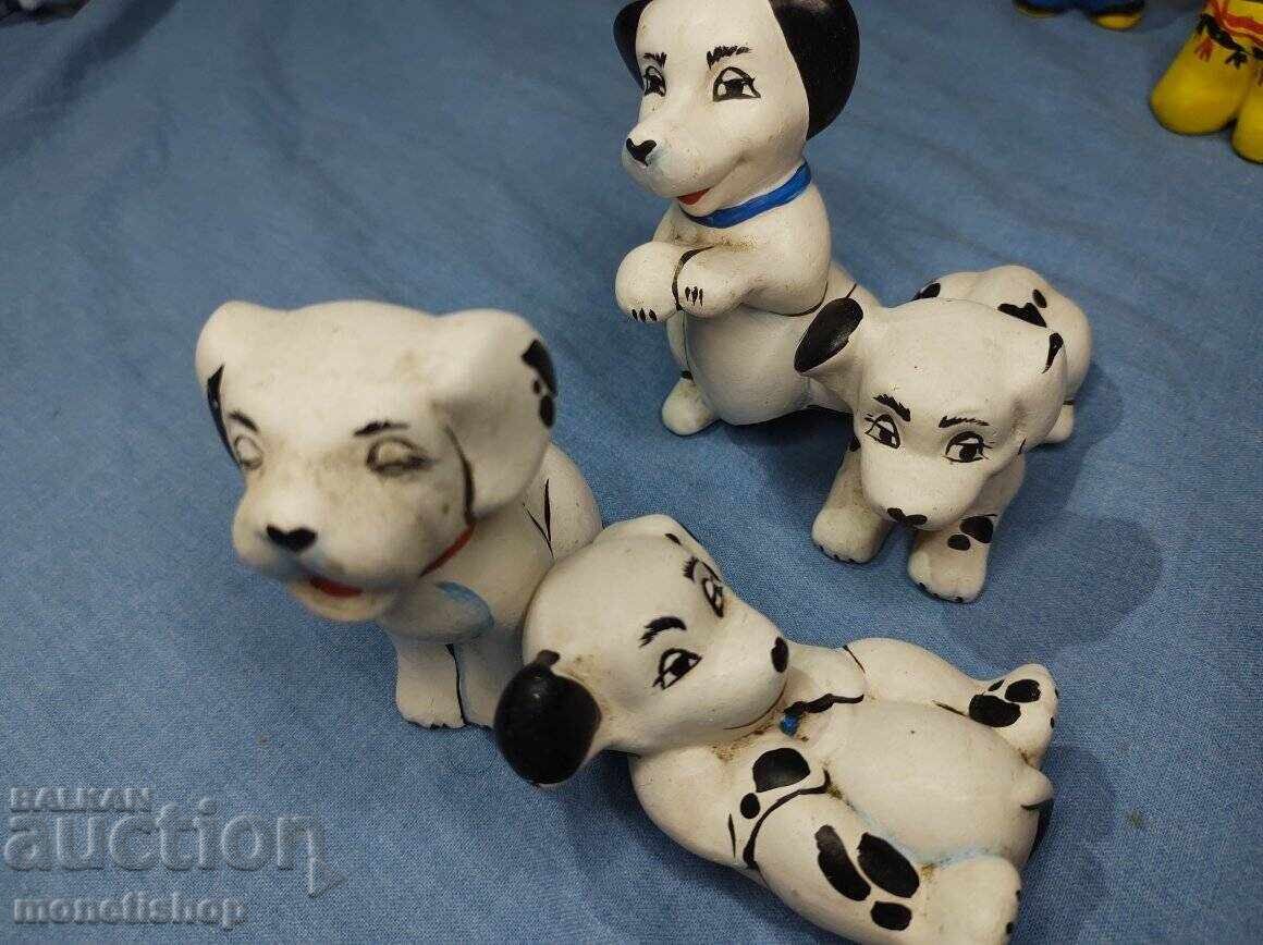 Four porcelain puppies – Dalmatians Four porcelain puppies – Dalmatians