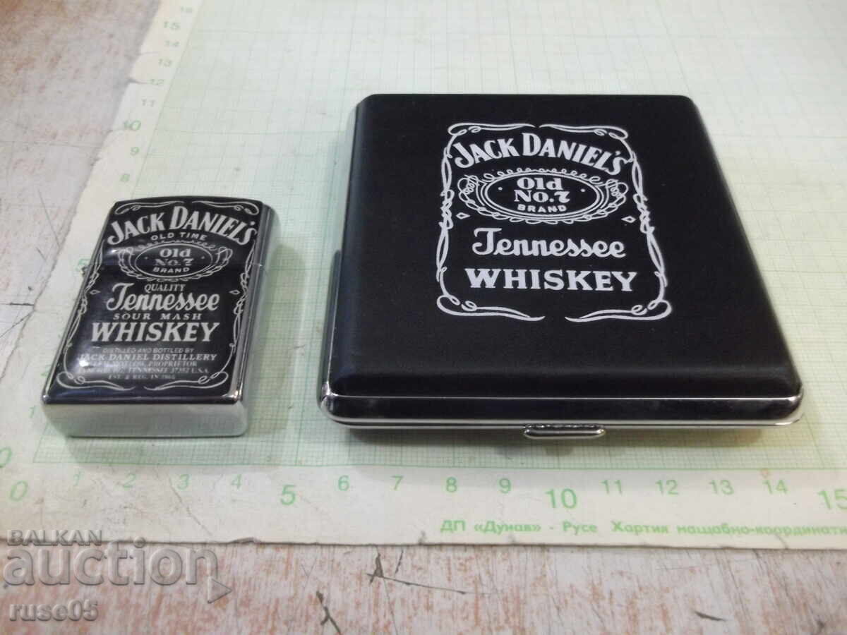 "Jack Daniels" set - lighter and cigarette case with price 30.00 BGN | € 15.34 "Jack Daniels" set - lighter and cigarette case with price 30.00 BGN | € 15.34