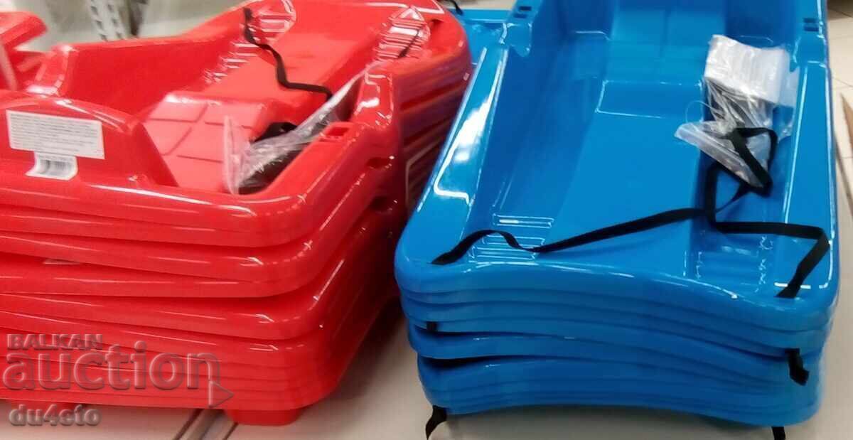 Children's winter snow sled with handles 86 x 46 x 15.5 cm. - 5