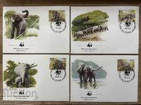 Sri Lanka - First Day Envelope Set - Elephants (1986)