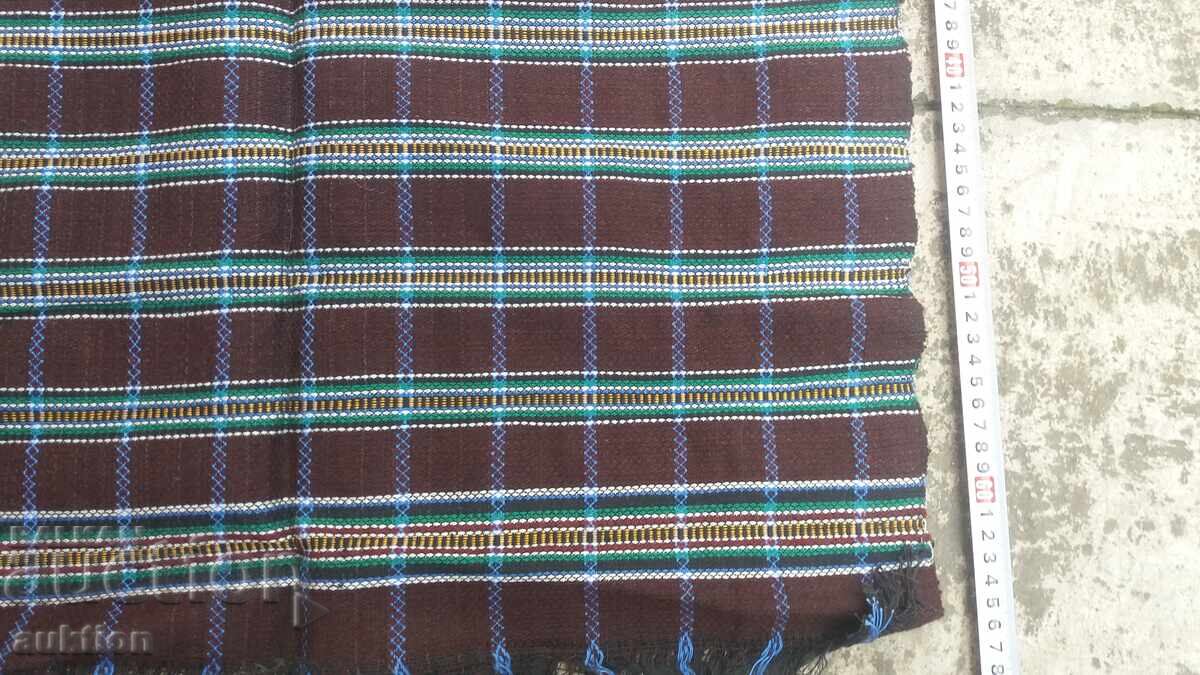 OLD WOOL APRON - HANDWOVEN - 5