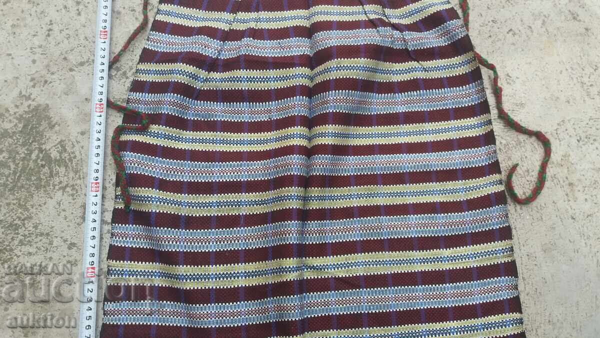 OLD WOOL APRON - HANDWOVEN - 5 OLD WOOL APRON - HANDWOVEN - 5
