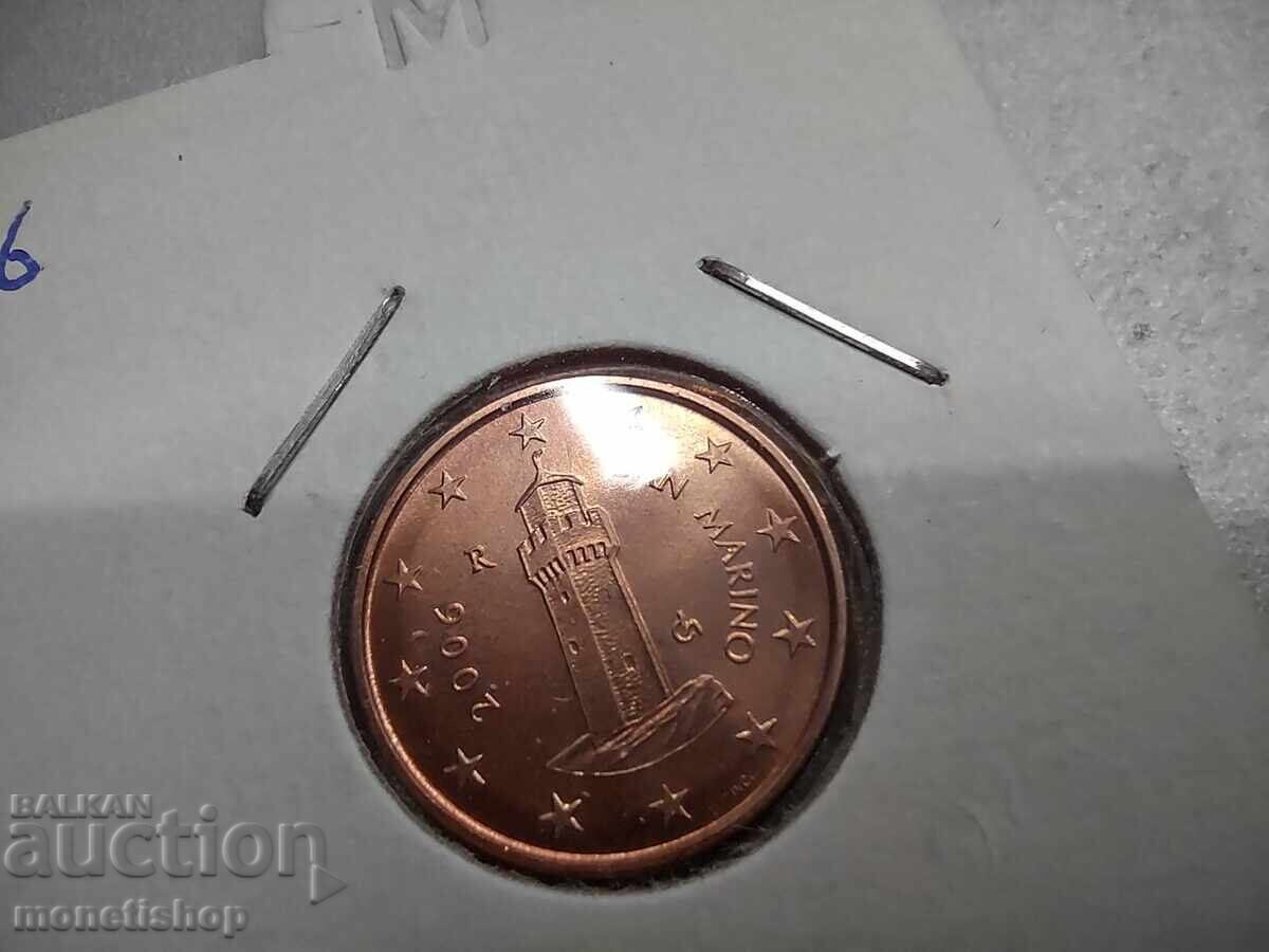 Auction  Lot of 3 Eurocents – San Marino -UNC