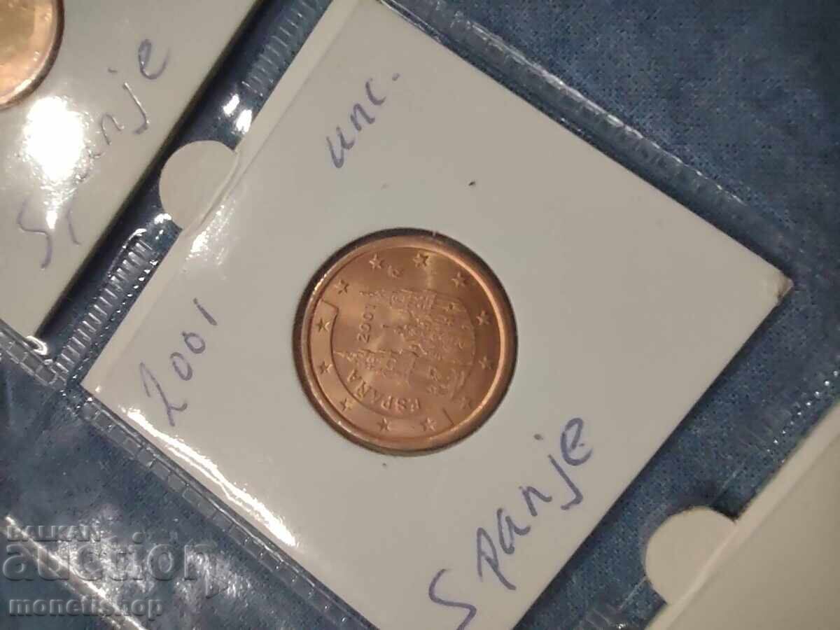 Auction Lot of 10 Eurocents – Spain -UNC Auction Lot of 10 Eurocents – Spain -UNC