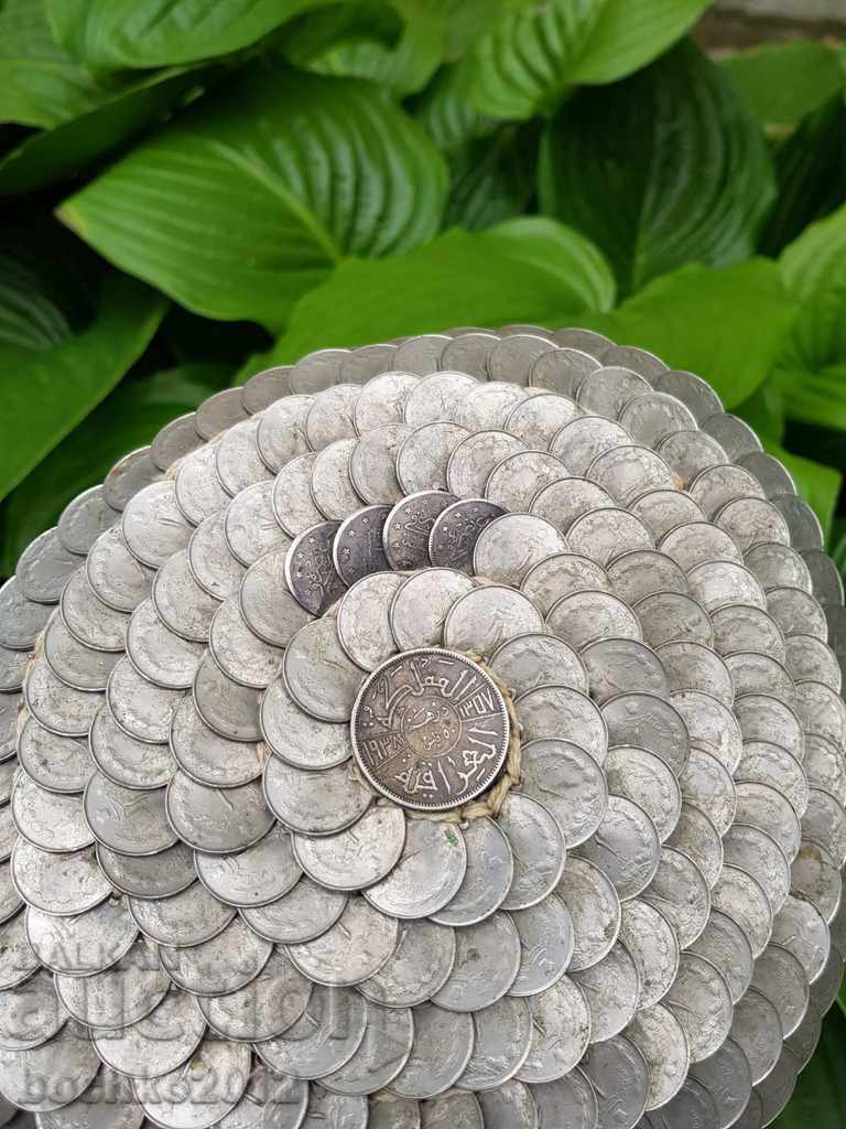 Аукцион Рядка възрожденска турска отоманска източна шапка с монети Аукцион Рядка възрожденска турска отоманска източна шапка с монети