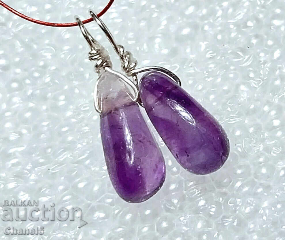 AMETIST MOV ȘI MEDALION ARGINT 925 (101) cu preț 9.00 BGN | € 4.60