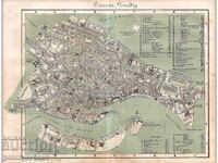 Map of Venice late 19th early 20th century