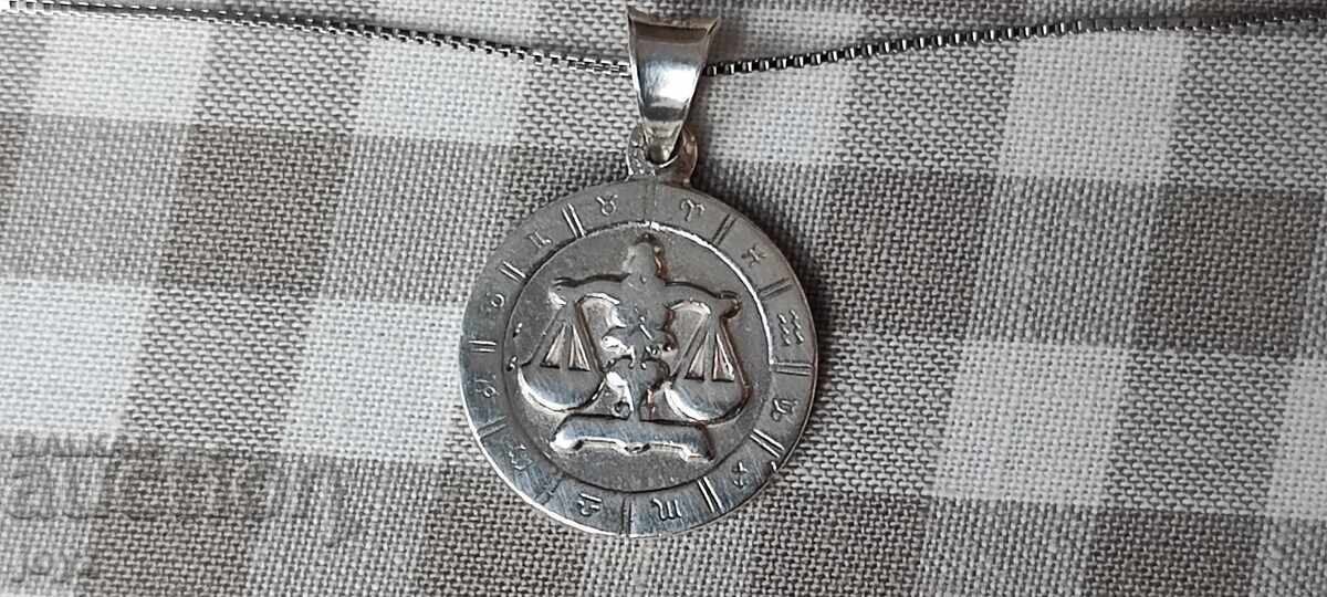 SILVER PENDANT ZODIAC LIBRA 2.96 grams / 925 SALVATION SILVER PENDANT ZODIAC LIBRA 2.96 grams / 925 SALVATION