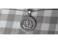 СРЕБЪНА ВИСУЛКА ЗОДИЯ ВЕЗНИ 2.96 грама / ПРОБА 925